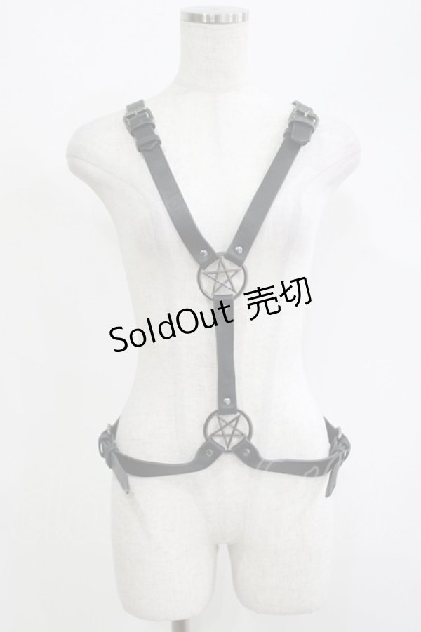 画像1: KILL STAR / Alexis PentaGram Harness  黒 H-25-04-19-068-SL-ZA-KB-ZH (1)