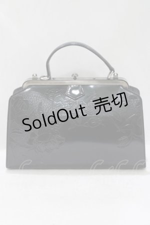 画像: Jean Paul GAULTIER / ニューローズがま口ドクターバッグ  黒 H-25-04-19-074-GO-BG-KB-ZH
