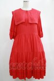 画像1: Candy Stripper / BIG SAILOR COLLARドレス 2 レッド H-25-04-19-002-PU-OP-KB-ZH (1)