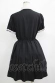 画像3: NieR Clothing / ロゴ刺繍シャツワンピース  黒×グレー H-25-04-19-023-PU-OP-KB-ZH (3)