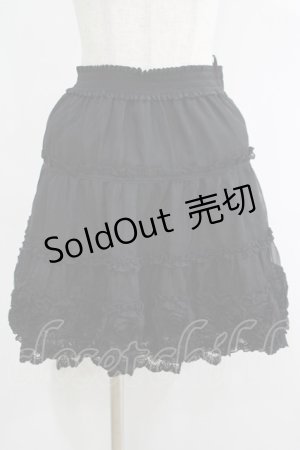 画像: axes femme / ストライプシフォンスカート M ブラック H-25-04-20-027-AX-SK-NS-ZH