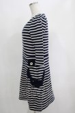 画像2: Franche Lippee / ボーダーワンピース M ネイビー H-25-04-20-033-LO-OP-NS-ZH (2)