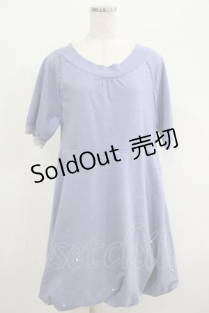 画像: axes femme / パール使いワンピース M ブルー H-25-04-20-034-AX-OP-NS-ZH