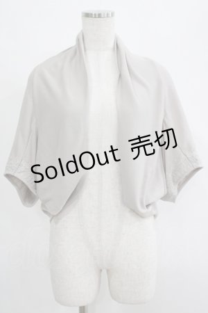 画像: axes femme / レース使いボレロ M グレー H-25-04-20-045-AX-TO-NS-ZH