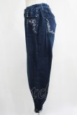 画像2: axes femme / 刺繍入デニムパンツ L インディゴ H-25-04-20-050-AX-PA-NS-ZH (2)