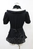 画像2: FRILL / チョーカー風ホルターカットソー  黒 H-25-04-20-1051-HN-TO-KB-ZH (2)