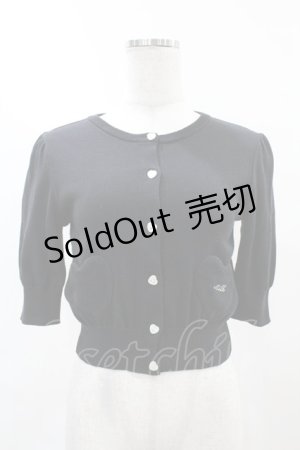 画像: MILK / ツインハートカーデ  ブラック H-25-04-20-1052-ML-TO-KB-ZH