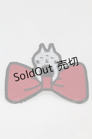 画像: MINT NeKO / ワッペンブローチ  赤 H-25-04-20-1007-HN-ZA-KB-ZH