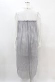 画像2: Candy Stripper / SWEET WEEKEND DRESS  白×グレー H-25-04-20-1022-PU-OP-KB-ZH (2)