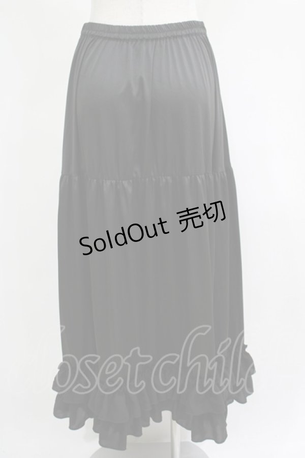 画像3: axes femme kawaii / ロングフリルペチスカート M ブラック H-25-04-20-054-AX-SK-NS-ZH (3)