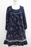 画像1: axes femme / 雪の結晶ニットワンピース M ネイビー H-25-04-20-006-AX-OP-NS-ZH (1)
