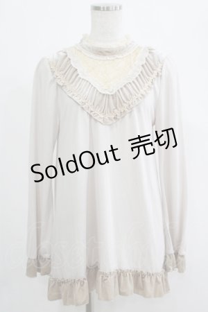 画像: axes femme / ベロアフリルプルオーバー M ベージュ H-25-04-20-062-AX-TO-NS-ZH