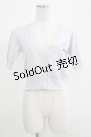 画像: F&A / リボン刺繍カーディガン Free ラベンダー H-25-04-20-067-LO-TO-NS-ZH