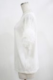 画像2: axes femme / レーススリーブTシャツ M オフ H-25-04-20-068-AX-TO-NS-ZH (2)