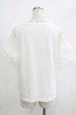 画像3: axes femme / レーススリーブTシャツ M オフ H-25-04-20-068-AX-TO-NS-ZH (3)