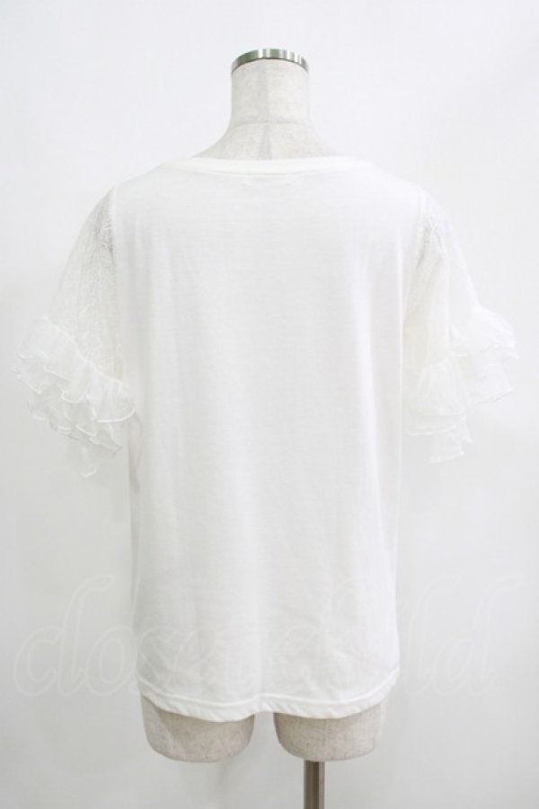 画像3: axes femme / レーススリーブTシャツ M オフ H-25-04-20-068-AX-TO-NS-ZH (3)