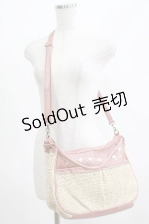 画像: axes femme / お花モチーフ2WAYバッグ  ピンク H-25-04-20-079-AX-BG-NS-ZH