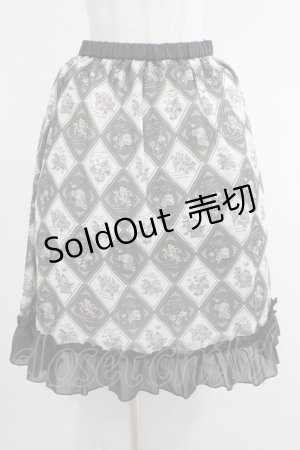 画像: axes femme / 裾フリルスカート M グレー H-25-04-20-009-AX-SK-NS-ZH