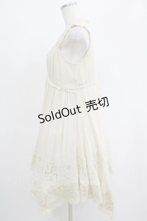 画像2: axes femme / レース切替チュニック M アイボリー H-25-04-20-013-AX-BL-NS-ZH (2)