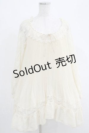 画像: axes femme / レース切替チュニック M アイボリー H-25-04-20-014-AX-BL-NS-ZH