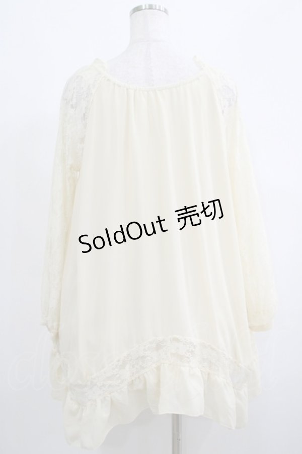 画像3: axes femme / レース切替チュニック M アイボリー H-25-04-20-014-AX-BL-NS-ZH (3)