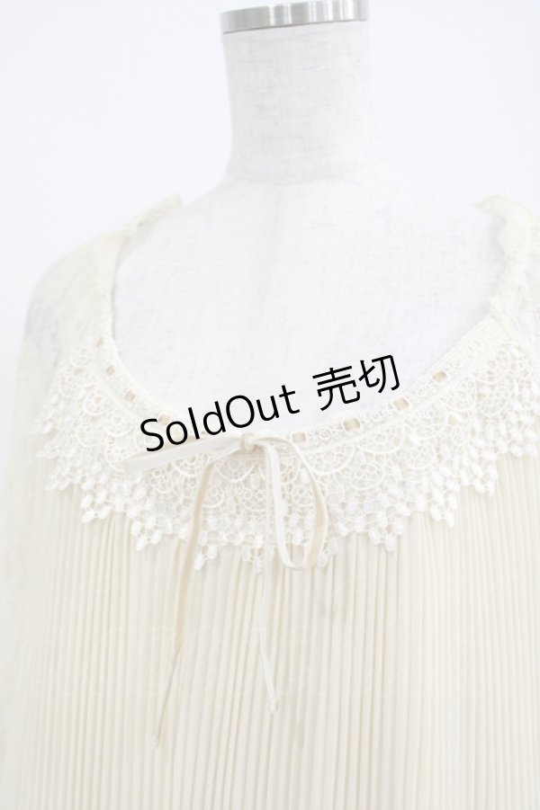 画像4: axes femme / レース切替チュニック M アイボリー H-25-04-20-014-AX-BL-NS-ZH (4)