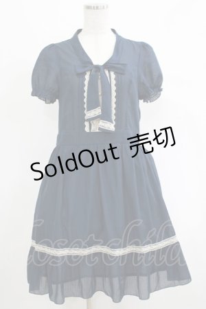 画像: axes femme / ストライプワンピース M ネイビー H-25-04-20-016-AX-OP-NS-ZH