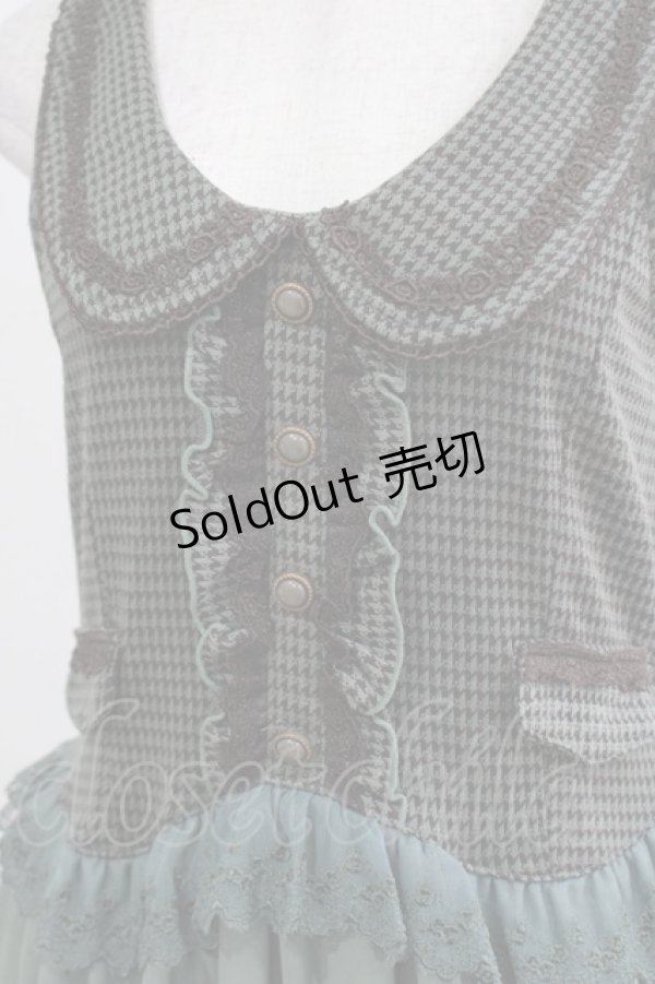 画像5: axes femme / シフォン切替ワンピース M グリーン H-25-04-20-021-AX-OP-NS-ZH (5)