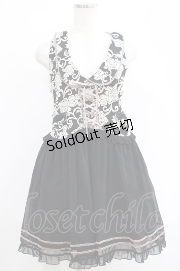 画像1: axes femme / ジャガードチュニック M ブラック H-25-04-20-022-AX-TO-NS-ZH (1)