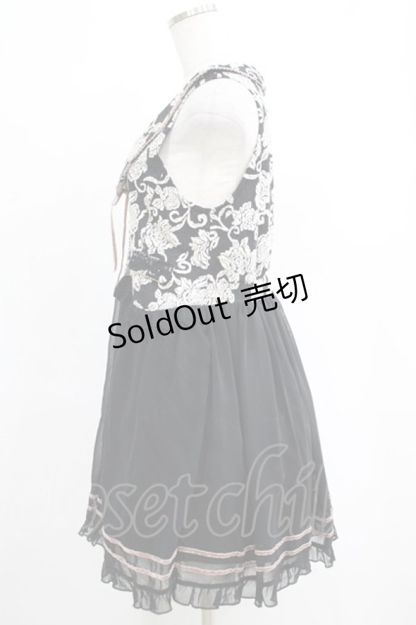 画像2: axes femme / ジャガードチュニック M ブラック H-25-04-20-022-AX-TO-NS-ZH (2)