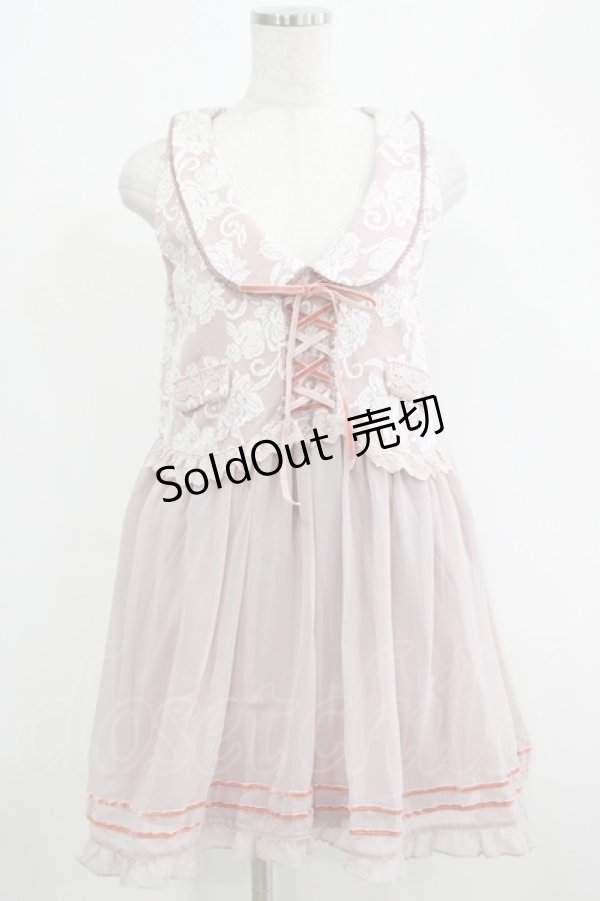画像1: axes femme / ジャガードチュニック M ピンク H-25-04-20-024-AX-TO-NS-ZH (1)