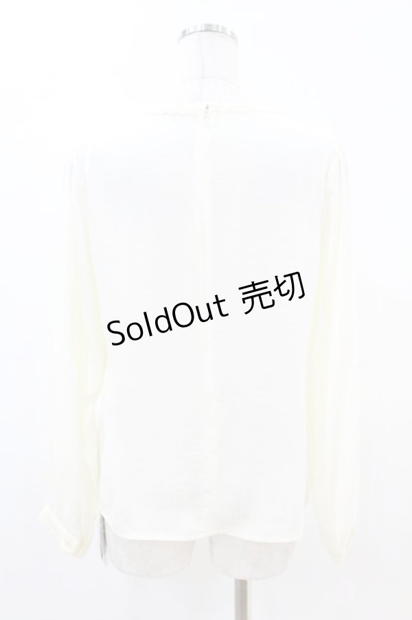 画像2: an another angelus / ローズ刺繍レースヨークプルオーバーブラウス Free OFFWHITE H-25-04-21-042-CA-BL-NS-ZH (2)