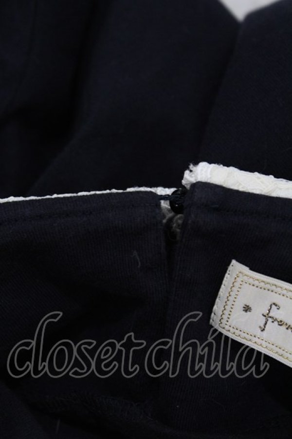 画像3: Franche Lippee / レース襟付きカットソー M ネイビー H-25-04-21-057-LO-TO-NS-ZH (3)