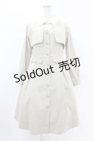 画像: Fi.n.t / ステッチ使いクレリックレイヤードワンピース Free L/KHAKI H-25-04-21-007-CA-OP-NS-ZH