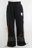 画像1: NieR Clothing / サイド編み上げパンツ  黒 H-25-04-21-1028-PU-PA-KB-ZH (1)