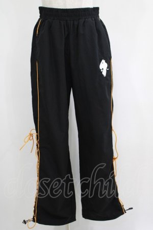 画像: NieR Clothing / サイド編み上げパンツ  黒 H-25-04-21-1028-PU-PA-KB-ZH