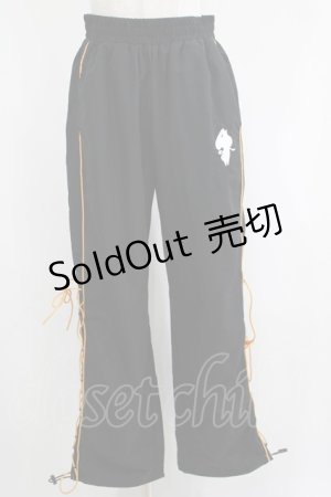 画像: NieR Clothing / サイド編み上げパンツ  黒 H-25-04-21-1028-PU-PA-KB-ZH