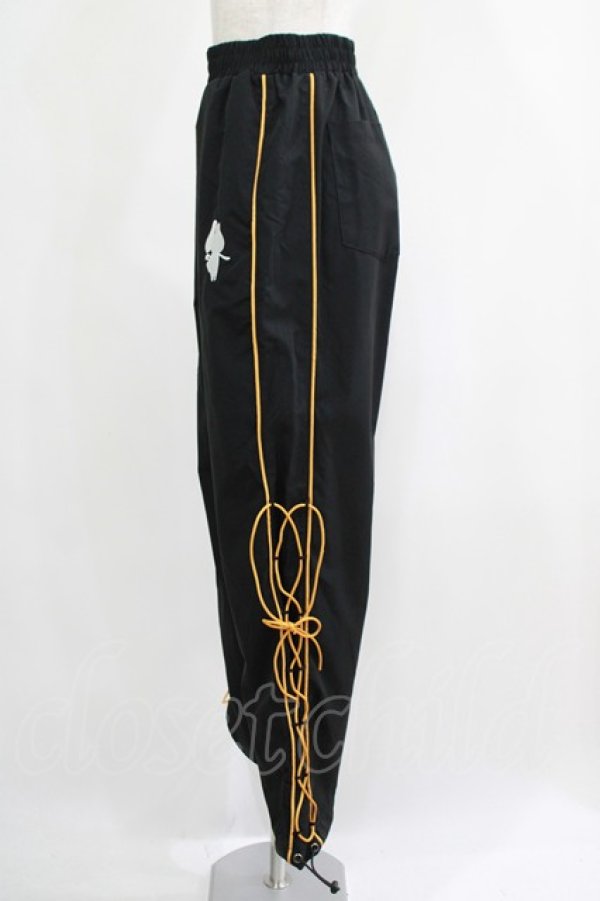 画像2: NieR Clothing / サイド編み上げパンツ  黒 H-25-04-21-1028-PU-PA-KB-ZH (2)