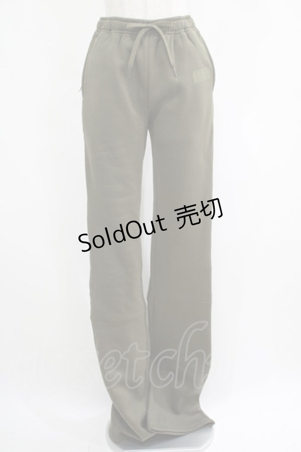 画像1: 【SALE】NieR CLOTHING / 内側防寒仕様SUPER LONG×LOOSE SWEAT PANTS  カーキ H-25-04-21-1029-PU-PA-KB-ZT093 (1)