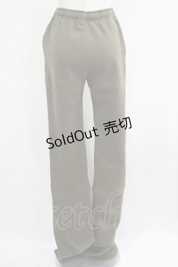 画像2: 【SALE】NieR CLOTHING / 内側防寒仕様SUPER LONG×LOOSE SWEAT PANTS  カーキ H-25-04-21-1029-PU-PA-KB-ZT093 (2)