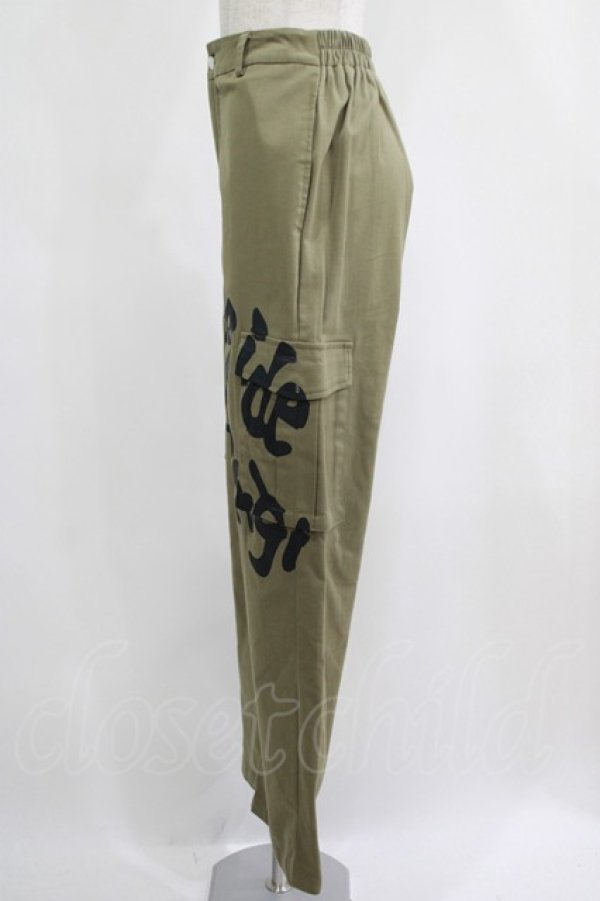 画像2: NieR Clothing / 4POCKET CLASH PAINT DENIM PANTS  カーキ H-25-04-21-1030-PU-PA-KB-ZH (2)