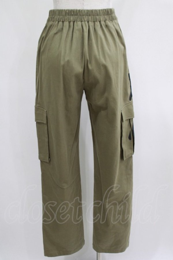 画像3: NieR Clothing / 4POCKET CLASH PAINT DENIM PANTS  カーキ H-25-04-21-1030-PU-PA-KB-ZH (3)