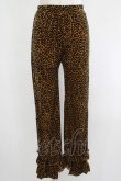 画像1: Candy Stripper / FRILL HEM PANTS  レオパード H-25-04-21-1033-PU-PA-KB-ZT107 (1)