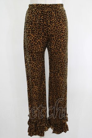 画像: Candy Stripper / FRILL HEM PANTS  レオパード H-25-04-21-1033-PU-PA-KB-ZT107