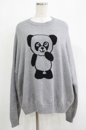 画像: Candy Stripper / BELOVED PEPE KNIT 2 グレー H-25-04-21-1034-PU-TO-KB-ZT093