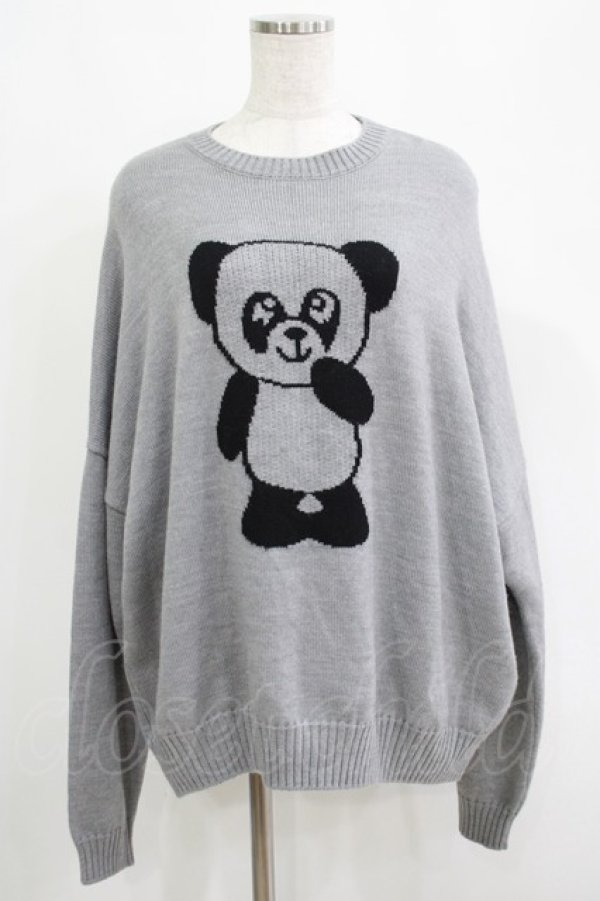 画像1: Candy Stripper / BELOVED PEPE KNIT 2 グレー H-25-04-21-1034-PU-TO-KB-ZT093 (1)