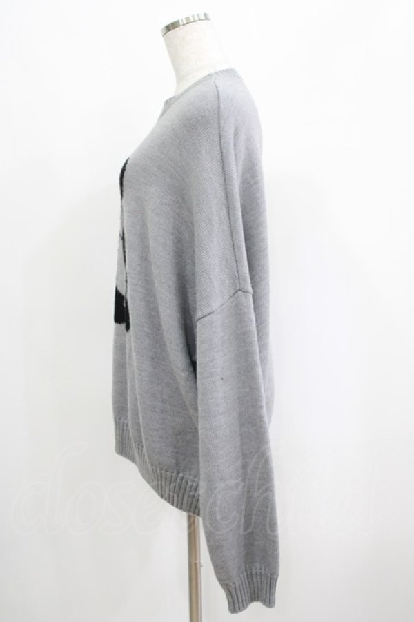 画像2: Candy Stripper / BELOVED PEPE KNIT 2 グレー H-25-04-21-1034-PU-TO-KB-ZT093 (2)