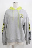 画像1: Candy Stripper / CANDYS CHUM BICOLOR HOODIE  グレー H-25-04-21-1035-PU-TO-KB-ZH (1)