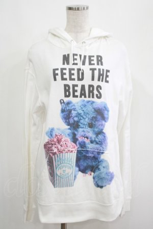 画像: MILKBOY / NEVER FEED BEARパーカー M 白 H-25-04-21-1036-MB-TO-KB-ZH