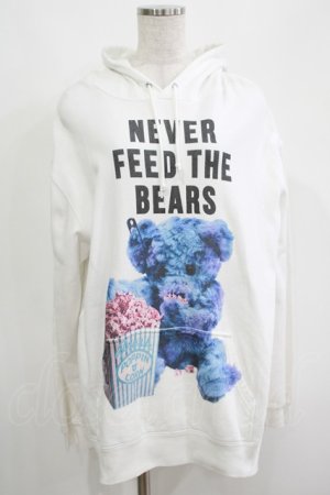 画像: MILKBOY / NEVER FEED BEAR HOODY L ホワイト H-25-04-21-1037-MB-TO-KB-ZH